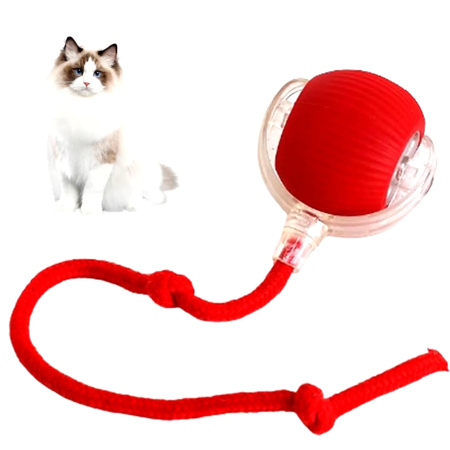 Interactive Rechargeable Cat and Dog Rolling Ball Toy - Smart Pet Entertainment